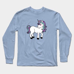 Kawaii unicorn Long Sleeve T-Shirt